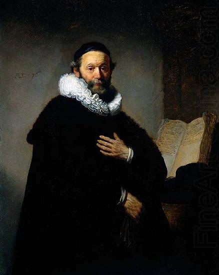 REMBRANDT Harmenszoon van Rijn Portrait of Johannes Wtenbogaert, china oil painting image